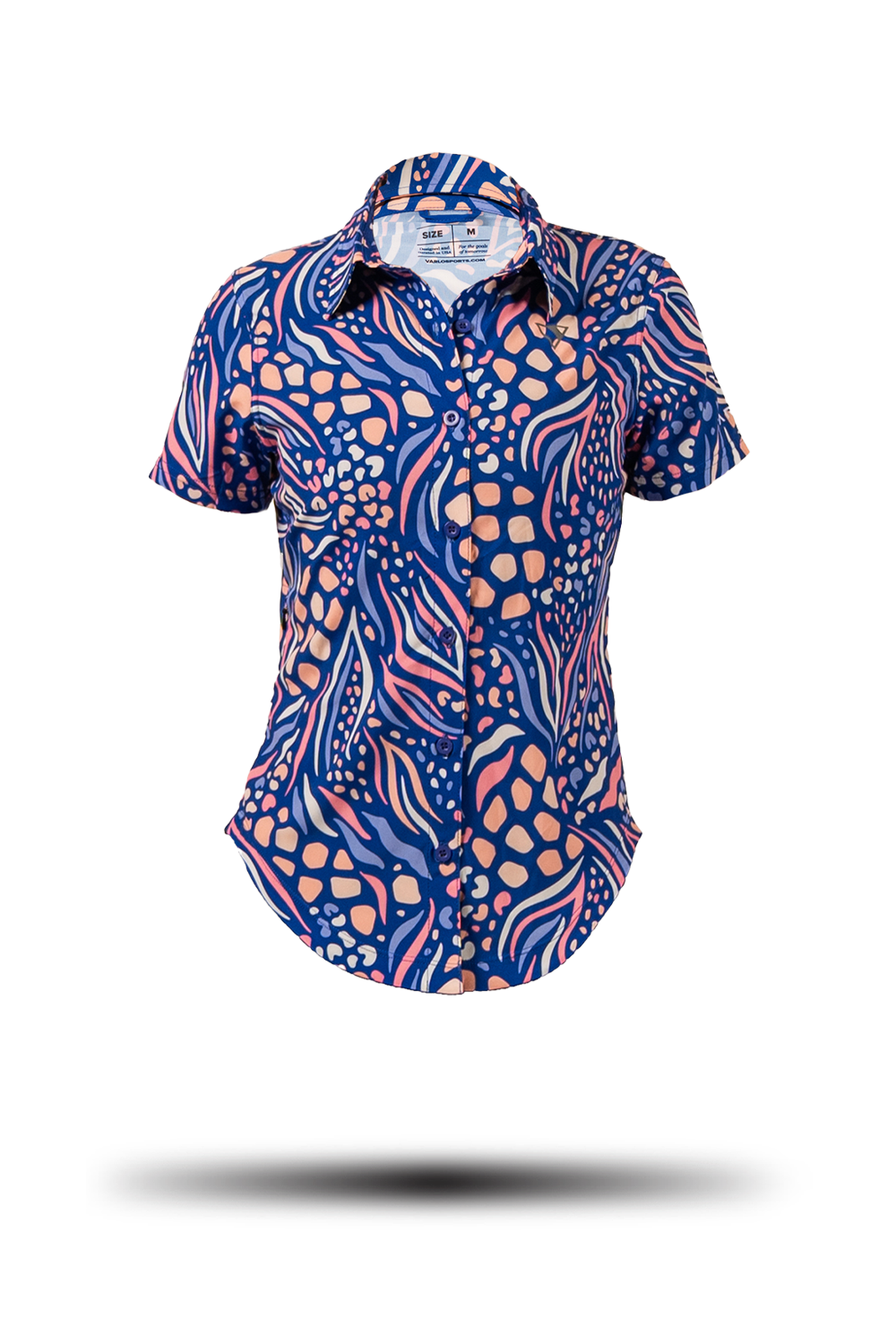 Touring Tech Button Cycling Shirt (Levi Blue) - Women's