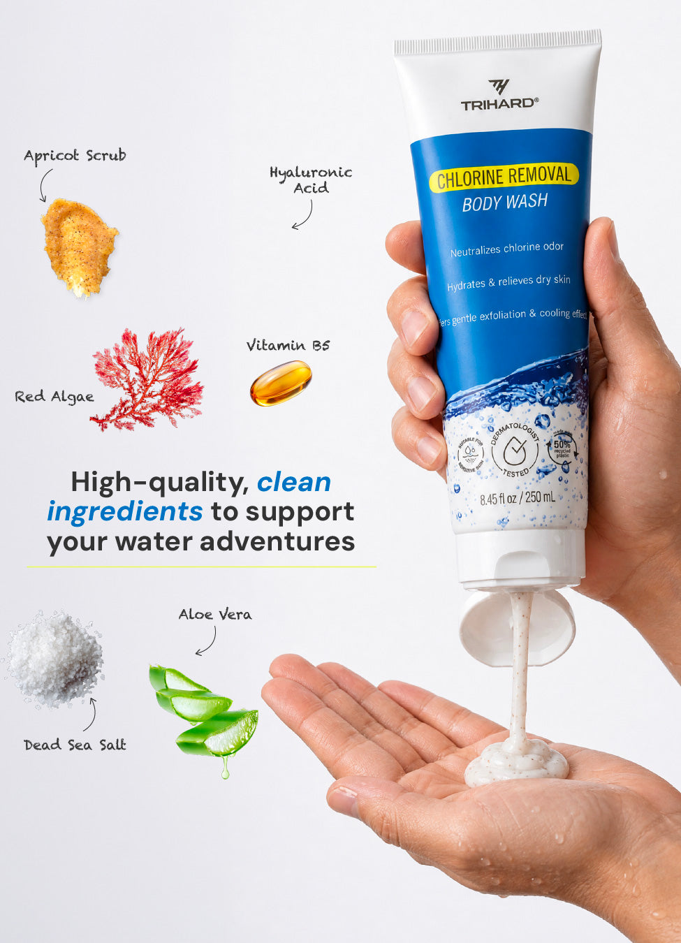 TRIHARD Chlorine Removal Body Wash