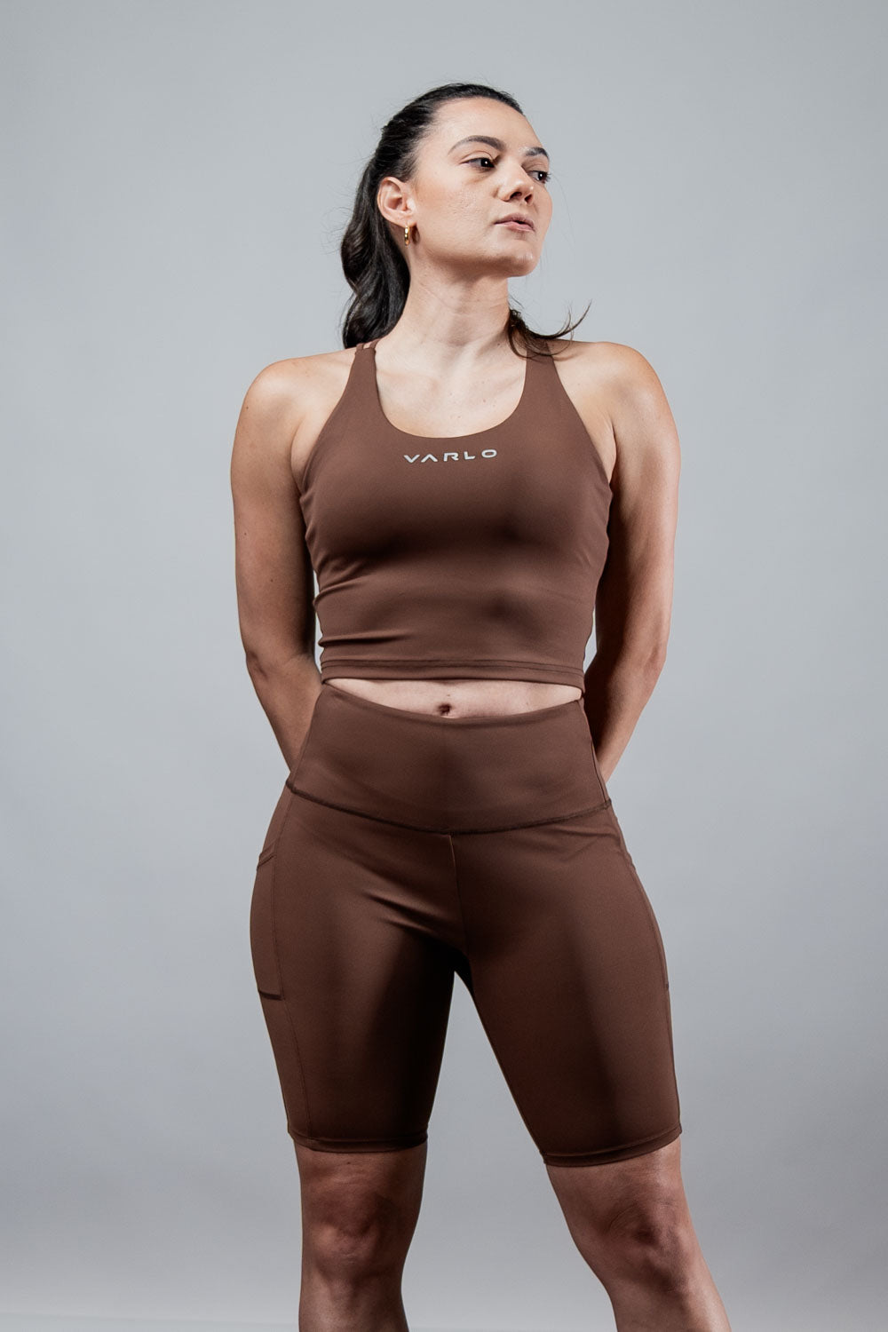 Women's SOHO Fitness Shorts 8" (City Mocha)