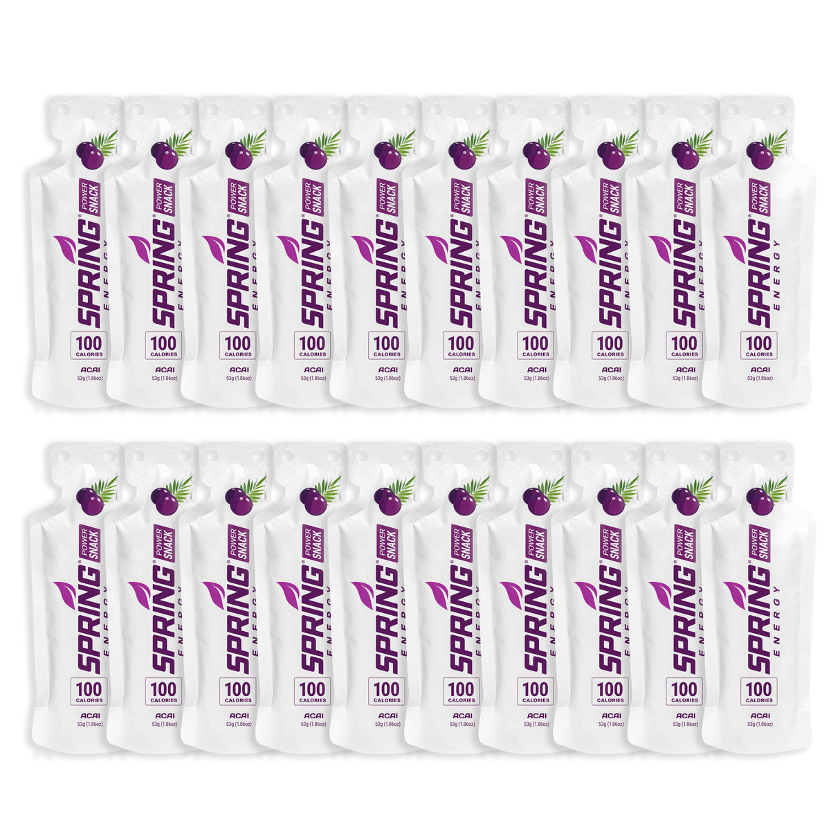 Acai Power Snack (Vegan) 100 Kcal - A Light Energy Gel For Daily Training