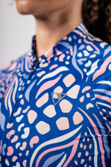 Pioneer Gravel Cycling Jersey (Levi Blue) - Women's