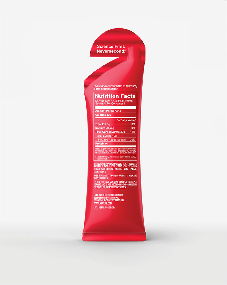 NeverSecond C30+ Caffeine Energy Gel 12CT