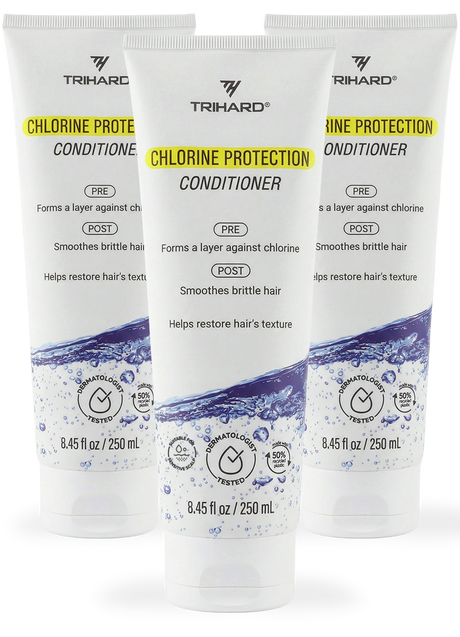 TRIHARD Chlorine Protection Conditioner - Pack Of Three