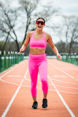 Women's SOHO  3/4 Leggings (Hot Shot Pink)