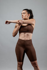 Women's SOHO Fitness Shorts 8" (City Mocha)