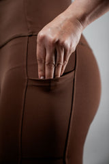 Women's SOHO Full Length High Waist Leggings (City Mocha)