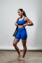 Women's SOHO Cross Back Sports Bra (Neo Blue)